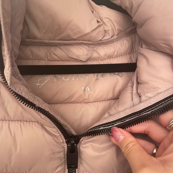 Point Zero Mid-Length Pink Puffer Coat Size S - Picture 3 of 8